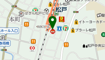 アニメイト松戸の地図画像