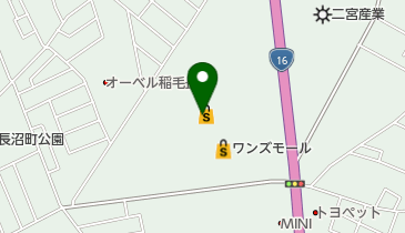 セントラルウェルネスクラブワンズモール長沼の地図画像