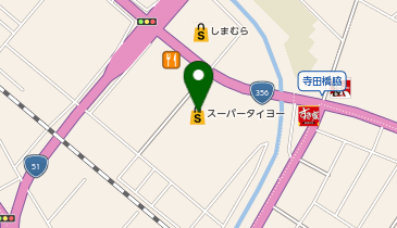 カーブスサワラシティの地図画像