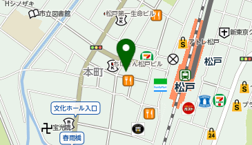 スポーツクラブNAS松戸の地図画像