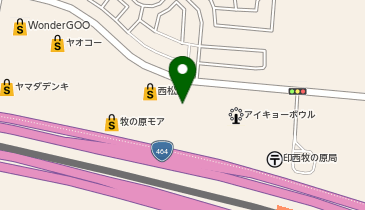 チョコザップ印西牧の原モアの地図画像