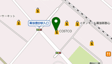 COSTCO幕張倉庫店の地図画像