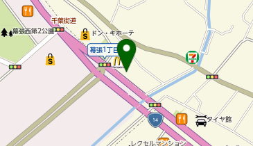 ゆず庵幕張店の地図画像