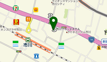 カフェ・ベローチェ市川店の地図画像