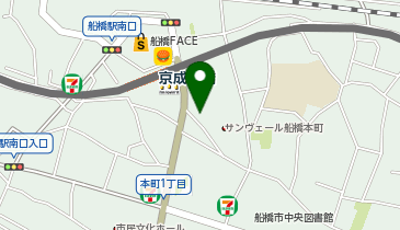 カフェ・ベローチェ京成船橋駅前店の地図画像