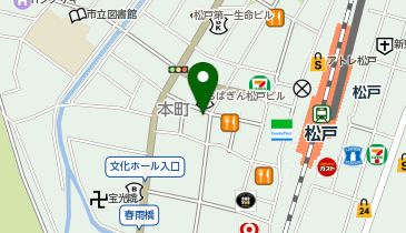 カフェ・ベローチェ松戸店の地図画像