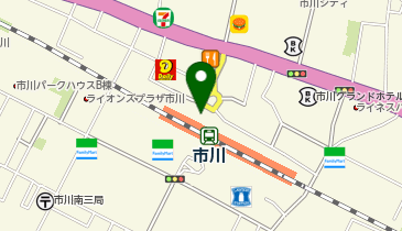 ベックスコーヒー市川店の地図画像