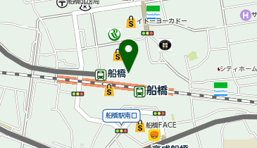 星乃珈琲店東武船橋店の地図画像