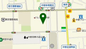中野区役所の地図画像