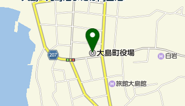 大島町役場の地図画像