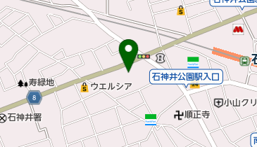練馬区石神井区民事務所の地図画像