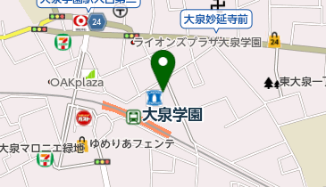 練馬区大泉区民事務所の地図画像