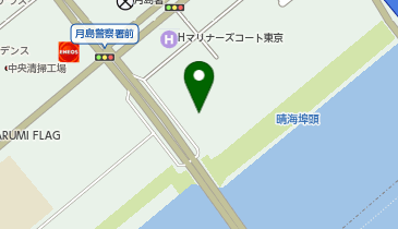 中央区晴海特別出張所の地図画像