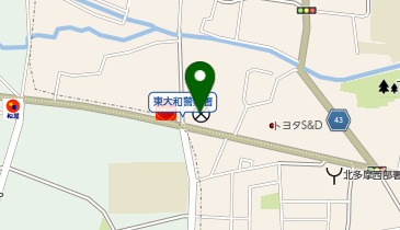 東大和警察署の地図画像