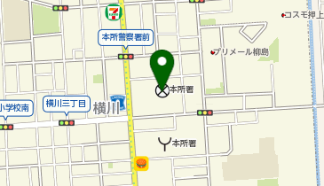 本所警察署の地図画像