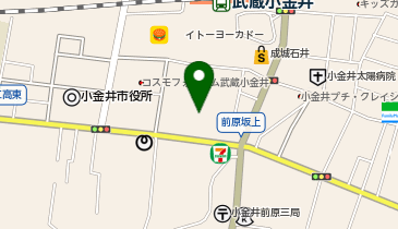 武蔵小金井駅南口郵便局の地図画像