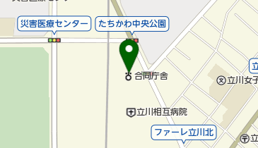 東京法務局立川出張所の地図画像