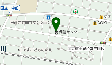 国立市保健センターあけぼのの地図画像