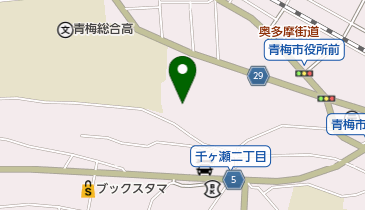 東京都西多摩保健所の地図画像