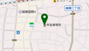 足立年金事務所の地図画像