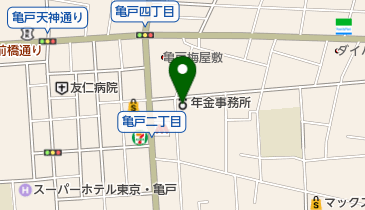 江東年金事務所の地図画像