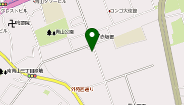 東京都青山霊園の地図画像
