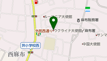 ウクライナ大使館の地図画像