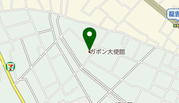 ガボン共和国大使館の地図画像