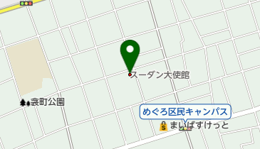 スーダン共和国大使館の地図画像