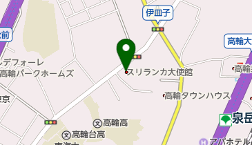 スリランカ民主社会主義共和国大使館の地図画像