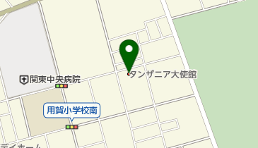 タンザニア連合共和国大使館の地図画像
