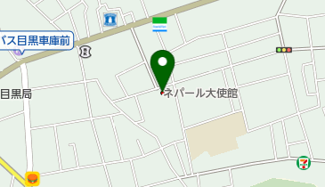 ネパール連邦民主共和国大使館の地図画像