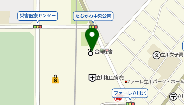 ハローワーク立川の地図画像