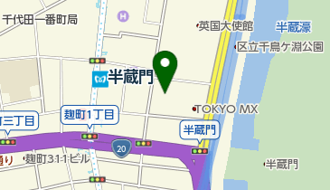 東京消防庁第一消防方面本部の地図画像