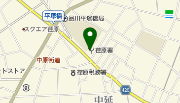 荏原消防署の地図画像