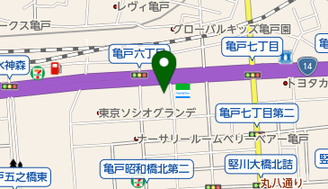 城東消防署の地図画像