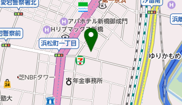 芝消防署の地図画像