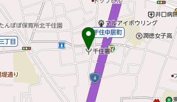 東京消防庁千住消防署の地図画像