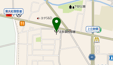 北多摩西部消防署の地図画像