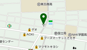 立川消防署国立出張所の地図画像