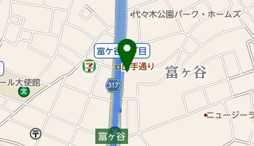 渋谷消防署富ヶ谷出張所の地図画像