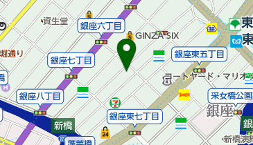 京橋消防署銀座出張所の地図画像