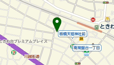板橋消防署常盤台出張所の地図画像