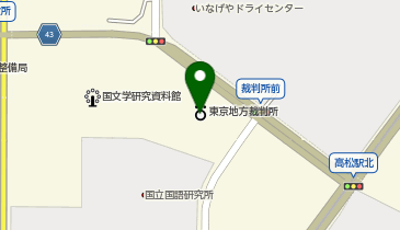 立川簡易裁判所の地図画像