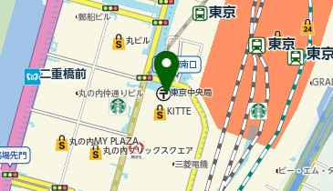 ゆうちょ ゆうちょ銀行本店」(千代田区-ゆうちょ銀行-〒100-7090)の地図