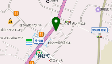 かんぽ生命保険法人営業開発部の地図画像