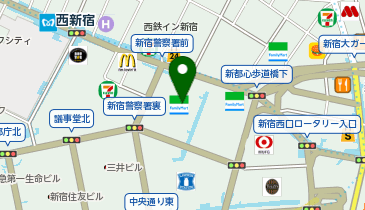 かんぽ生命保険東京新都心法人支店の地図画像