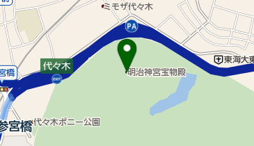 明治神宮宝物殿の地図画像