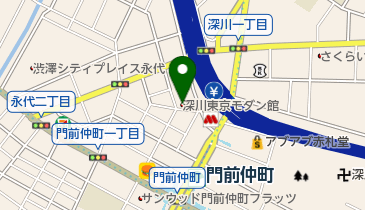 深川東京モダン館の地図画像