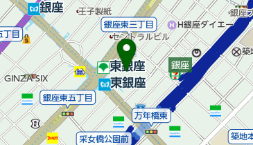 歌舞伎座ギャラリーの地図画像